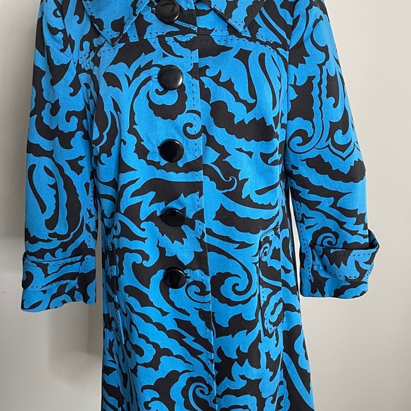 INC International Concepts Turquoise Blue 3/4 Jacket - Picture 4 of 7